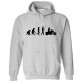 Evolution Funny Classic Unisex Kids and Adults Pullover Hoodie For Bikers
